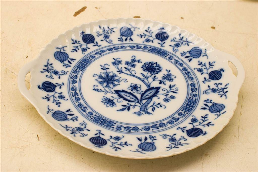 7 delig Royal tettau porseleinen gebaksservies 48664, Gebruikt, Ophalen of Verzenden, Bord(en), Wedgwood