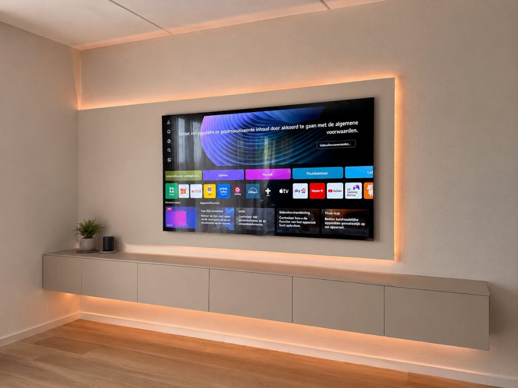 Cinewall op maat., Huis en Inrichting, Kasten | Televisiemeubels, Nieuw, Minder dan 100 cm, 25 tot 50 cm, 50 tot 100 cm
