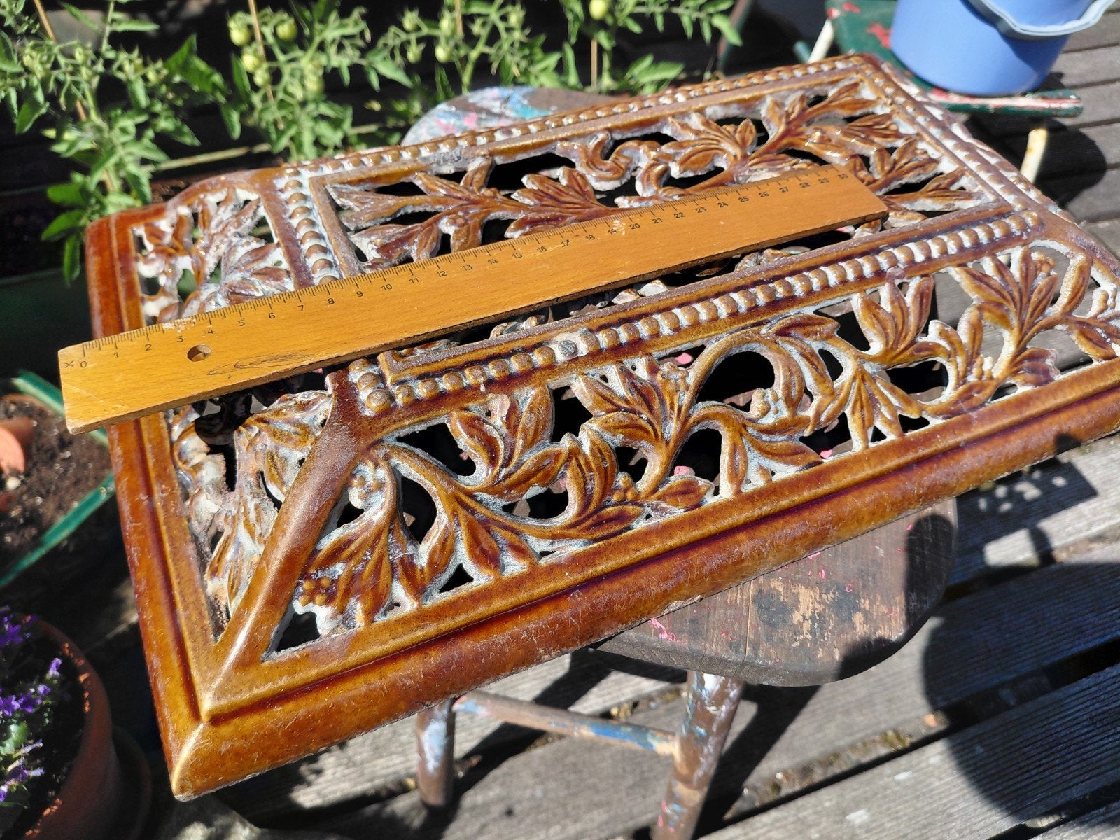 antiek ventilatierooster, gietijzer, Ophalen of Verzenden