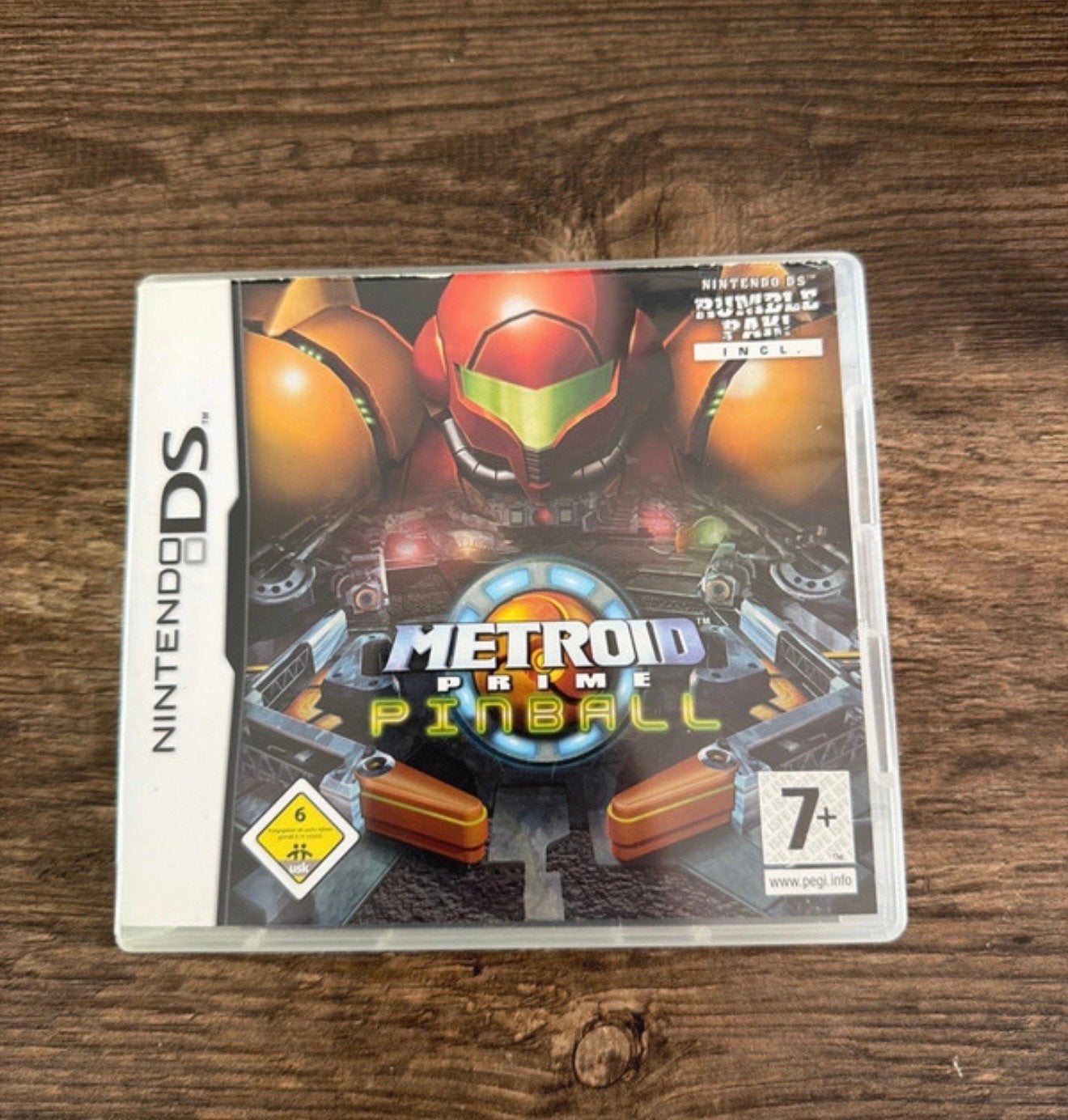Metroid Prime Pinball (DS) met Rumble Pack - Uitstekende sta, Spelcomputers en Games, Gebruikt, Overige genres, 1 speler, Ophalen of Verzenden