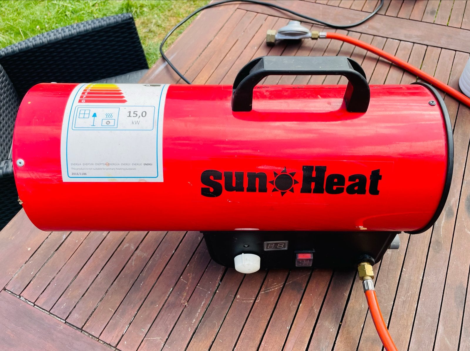 Gaskanon Sunheat 15 kW in nette staat, 30 tot 80 cm, Kachel, Minder dan 60 cm, Ophalen of Verzenden