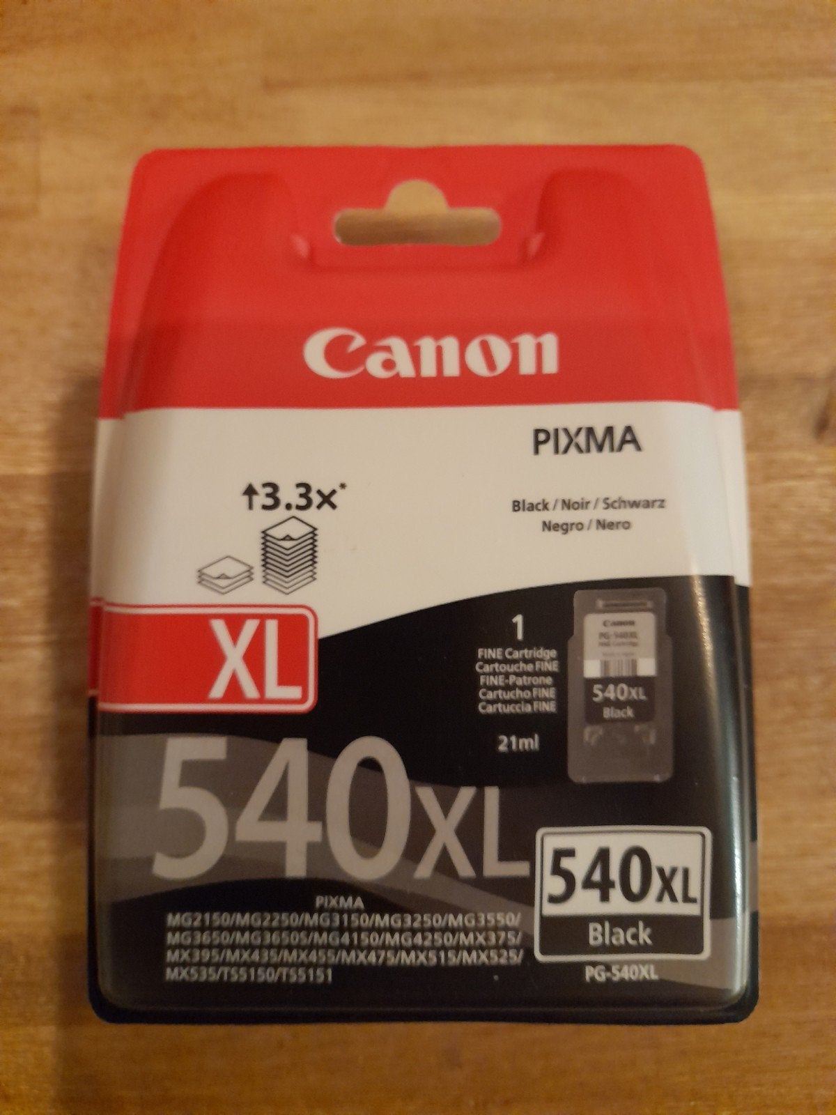 Canon PG-540XL Zwarte Inktcartridge - Origineel, Computers en Software, Ophalen, Nieuw, Cartridge, Canon