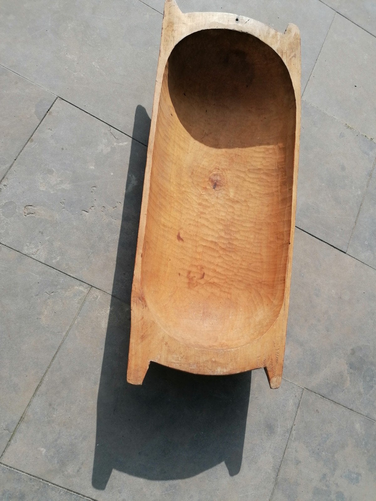 Grote eiken houten trog - ca. 1 meter lang, Ophalen