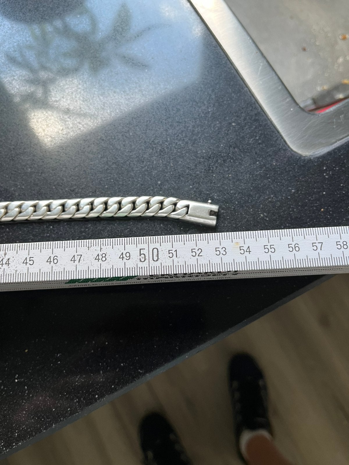 Zilveren heren ketting, Sieraden, Tassen en Uiterlijk, Kettingen, Ophalen of Verzenden, Zo goed als nieuw, Zilver