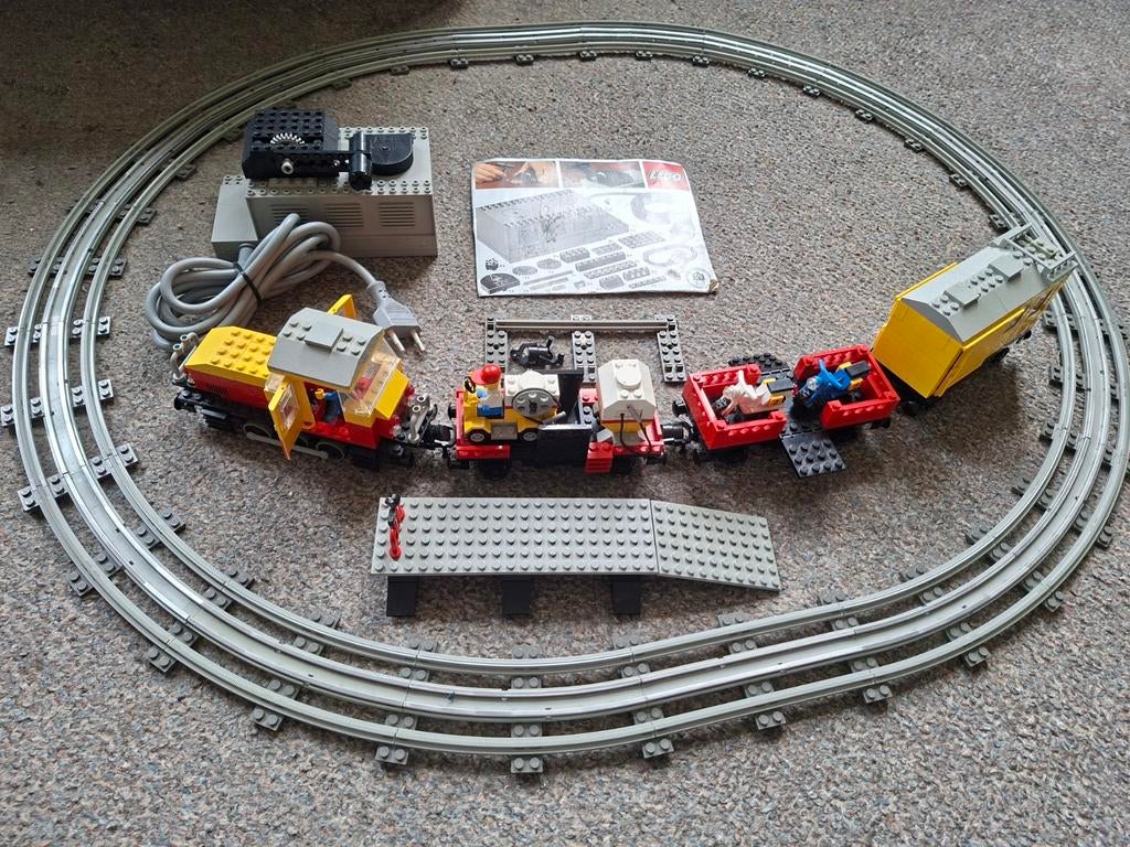 Lego Treinset 7735 met Rails en Accessoires, Ophalen of Verzenden, Gebruikt, Gelijkstroom, Treinset