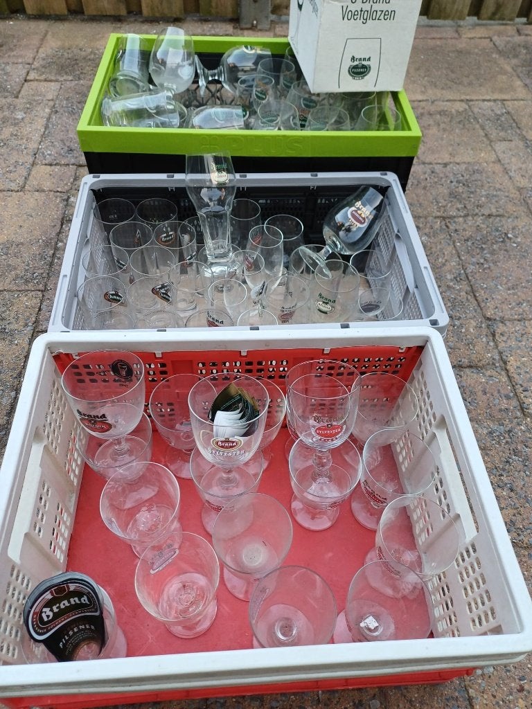 Brand bier glazen, Ophalen, Zo goed als nieuw, Glas of Glazen, Brand