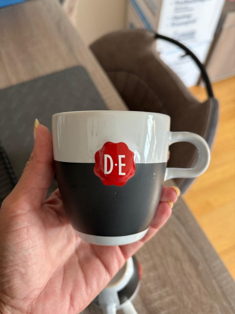 DE koffiebekers 10 x 2 eu, Ophalen, Overige merken, Zo goed als nieuw, Overige stijlen