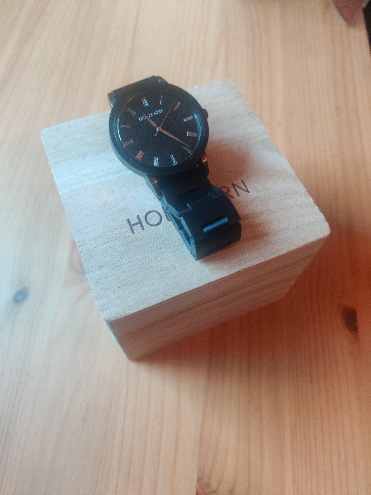 Holzkern horloge - Carlos, Sieraden, Tassen en Uiterlijk, Overige merken, Overige materialen, Polshorloge, Kunststof