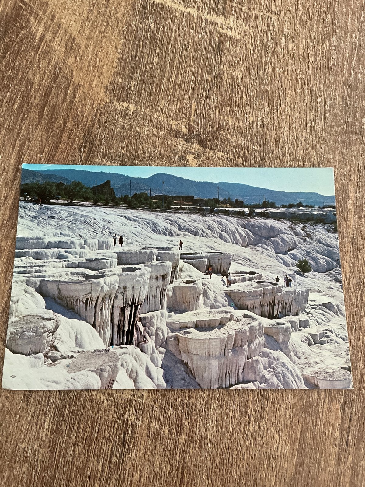 Pamukkale, Turkije - Vintage Ansichtkaart, Ophalen of Verzenden, 1960 tot 1980, Ongelopen, Natuur