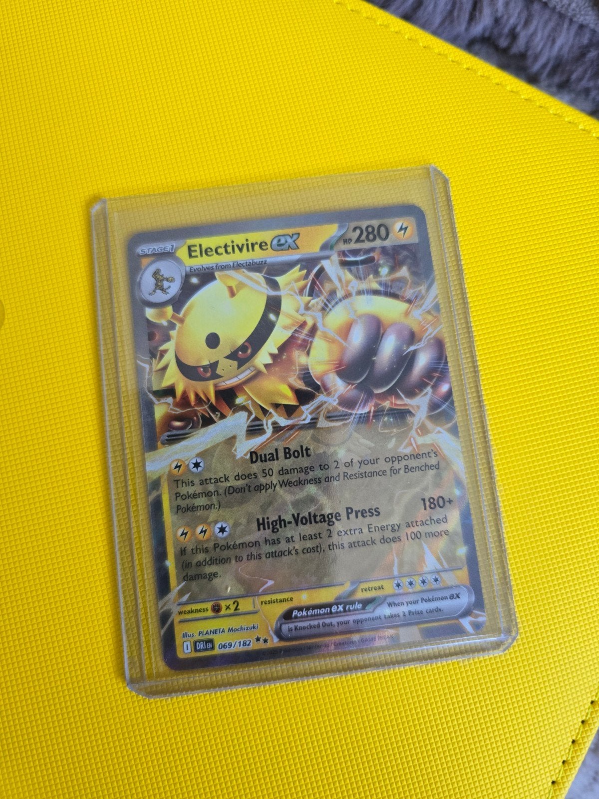 Electivire EX Pokémon Kaart - Zo goed als nieuw, Ophalen of Verzenden, Zo goed als nieuw, Losse kaart
