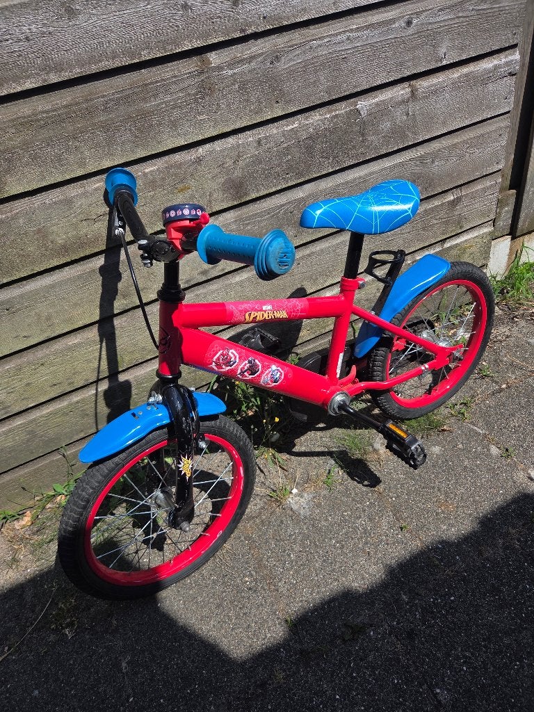 Spidermanfiets 16 inch, Ophalen, Terugtraprem, Gebruikt, Onbekend
