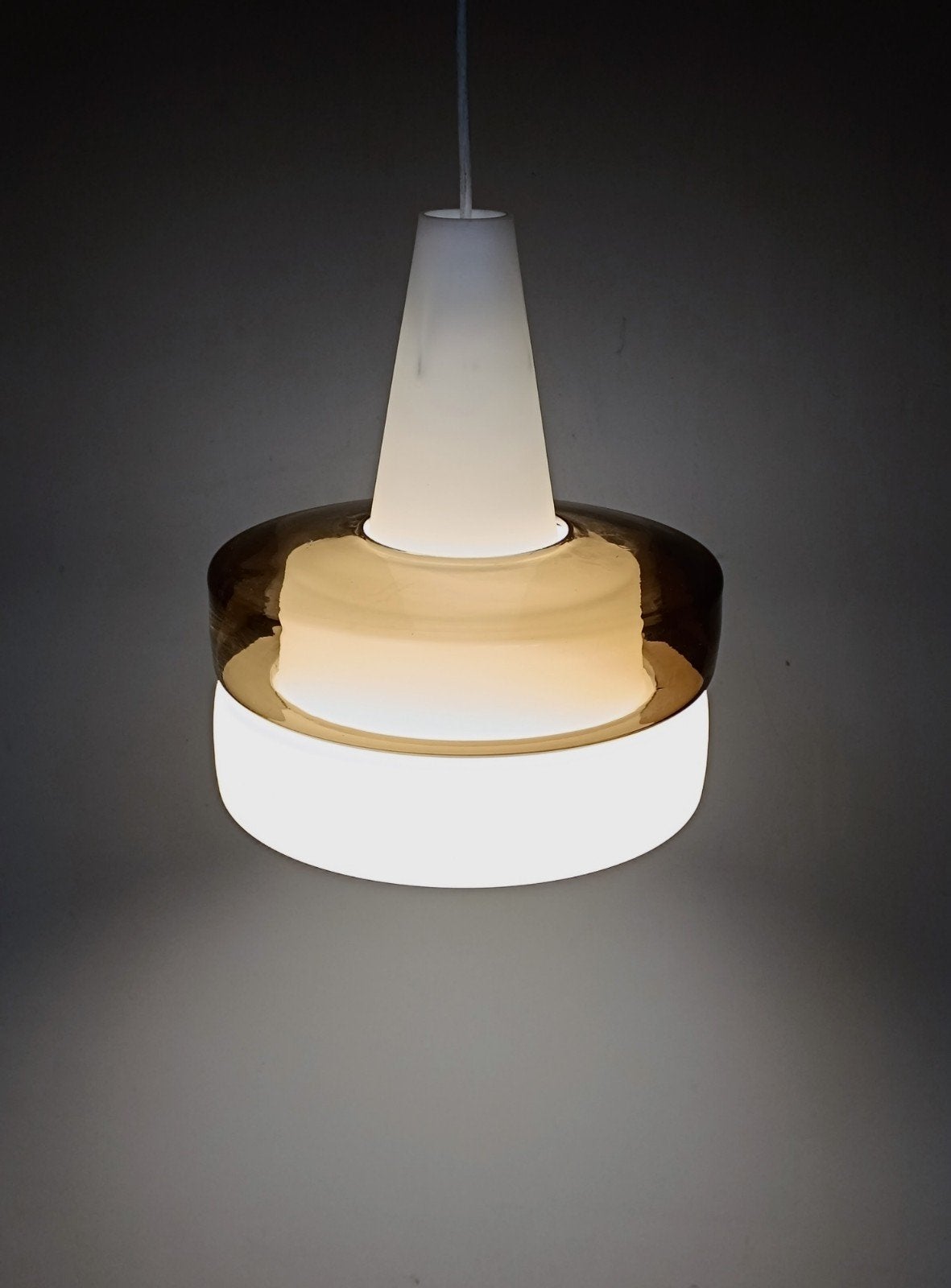 2 Zeldzame Vintage Hanglamp Peill & Putzler 1960's, Ophalen, Gebruikt, Mid Century Modern Design, E27 (groot)