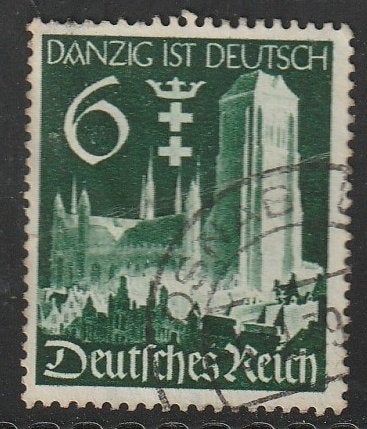 Rijk 1939 714 Inlijving Danzig 6p, Gest, Ophalen of Verzenden, Overige periodes, Gestempeld