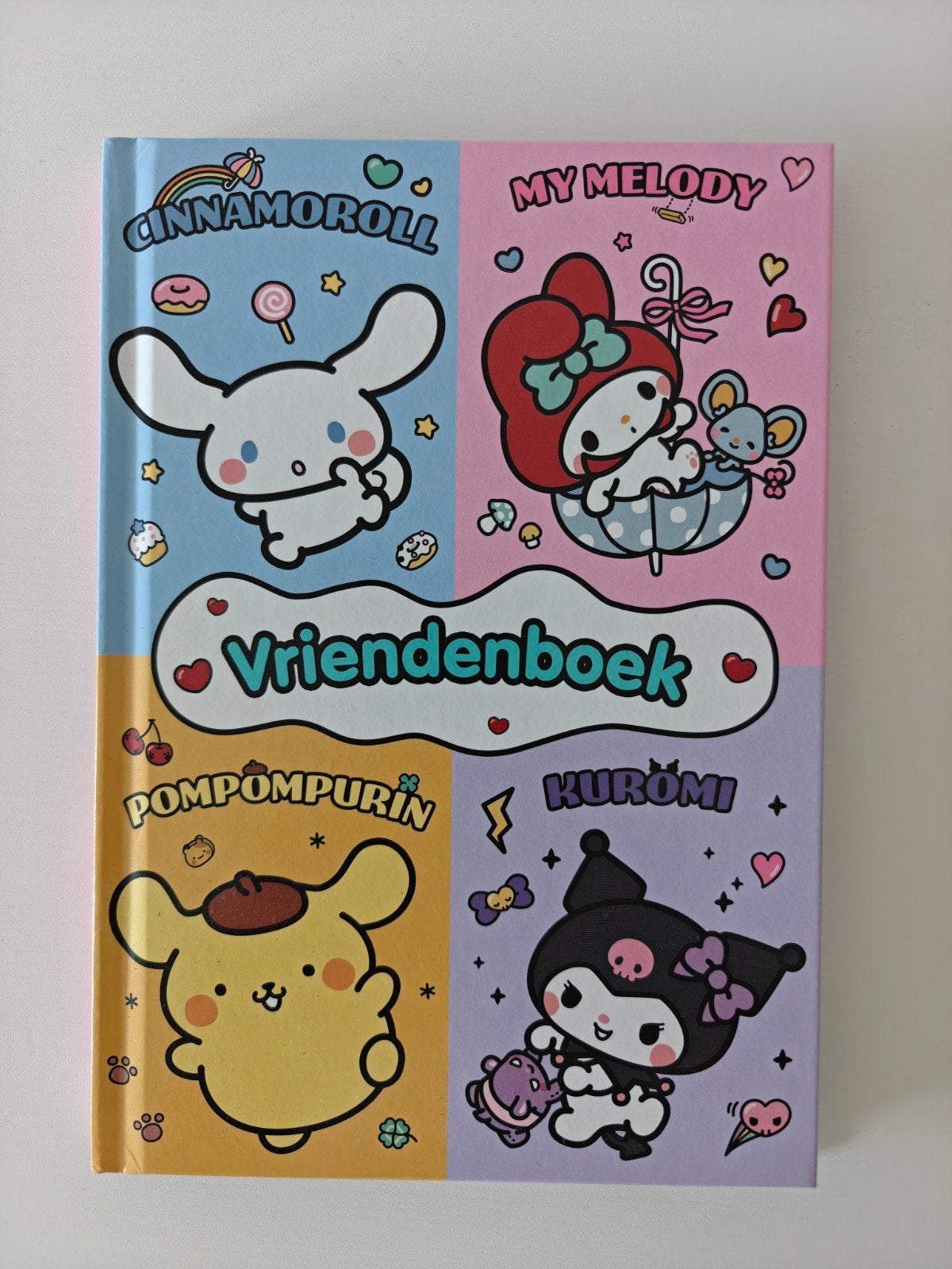 NIEUW Cinnamoroll & vriendjes - vriendenboekje, Ophalen of Verzenden, Nieuw