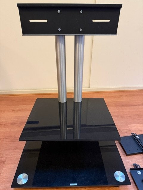 glazen TV meubel Spectral verrijdbaar, Ophalen, 50 tot 100 cm, Zo goed als nieuw, Glas