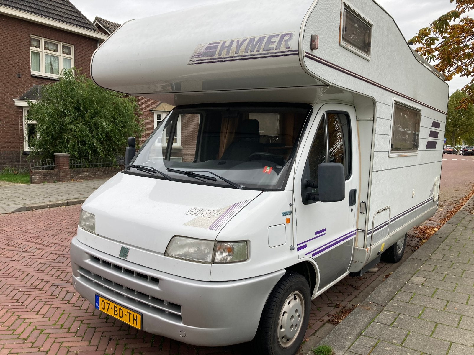 Fiat Ducato Hymer alkoof, Caravans en Kamperen, Campers, Fiat, 6 tot 7 meter, Particulier, Half-integraal