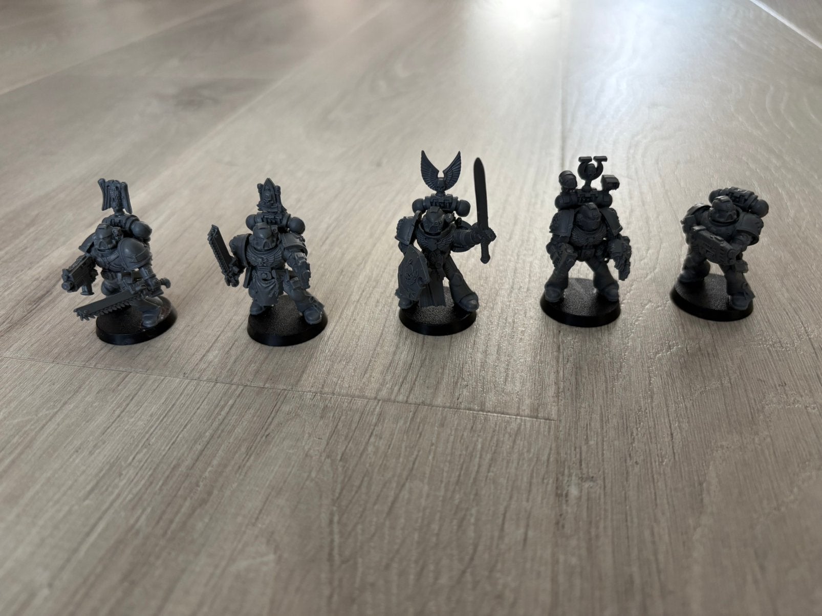 Warhammer 40,000 space marine command squad, Ophalen of Verzenden, Gebruikt, Warhammer 40000, Figuurtje(s)