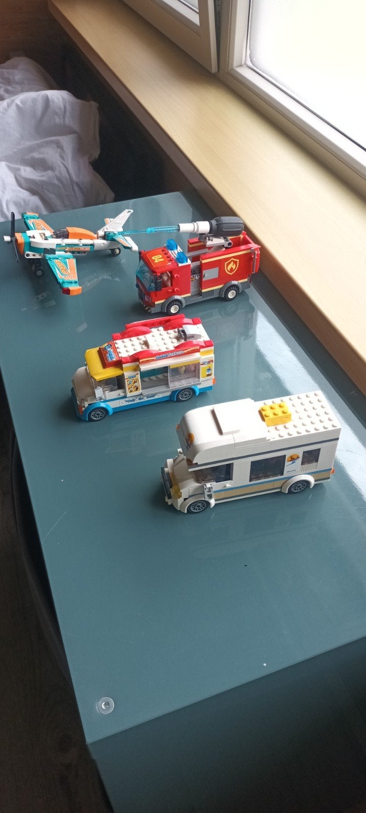 4 lego speel voertuigen, Ophalen of Verzenden