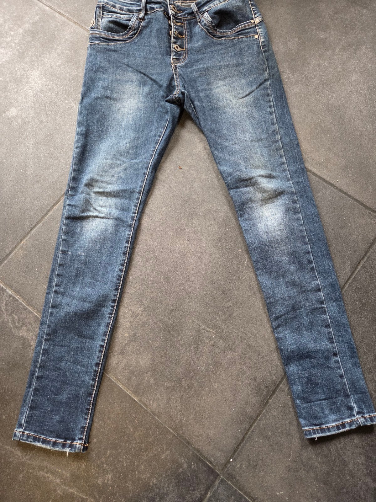 Jewelly Jeans - Maat XS/34 - Zo goed als nieuw, Ophalen, Blauw, Jewelly, Zo goed als nieuw