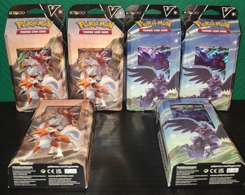 Pokémon Trading Card Game V Battle Decks (Lycanroc & Corvikn, Ophalen of Verzenden, Nieuw, Speeldeck