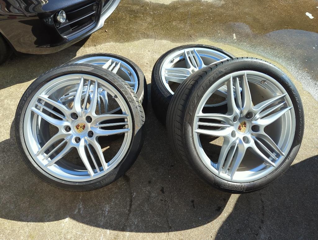 Porsche 911 991 Sport Design  Breedset Pirelli Zero  N0, Ophalen, 295 mm, Banden en Velgen, Nieuw