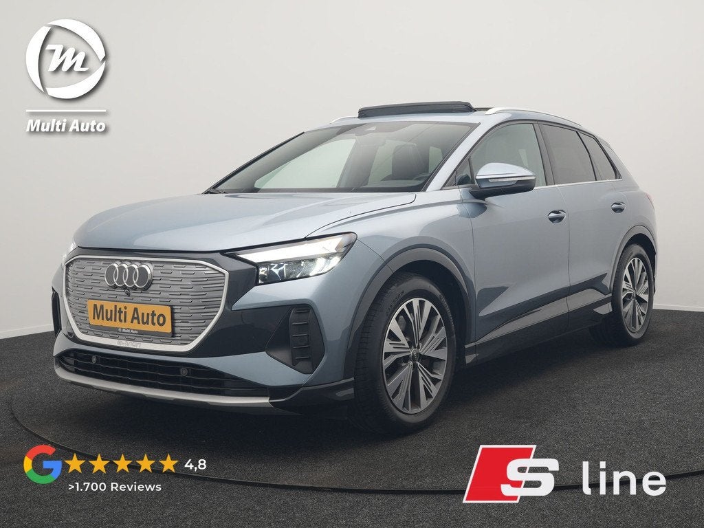 Audi Q4 e-tron 45 Quattro Edition 82 kWh 265pk Dealer O.H. |, Auto's, Audi, Bedrijf, Te koop, Q4 e-tron, 4x4, ABS, Achteruitrijcamera