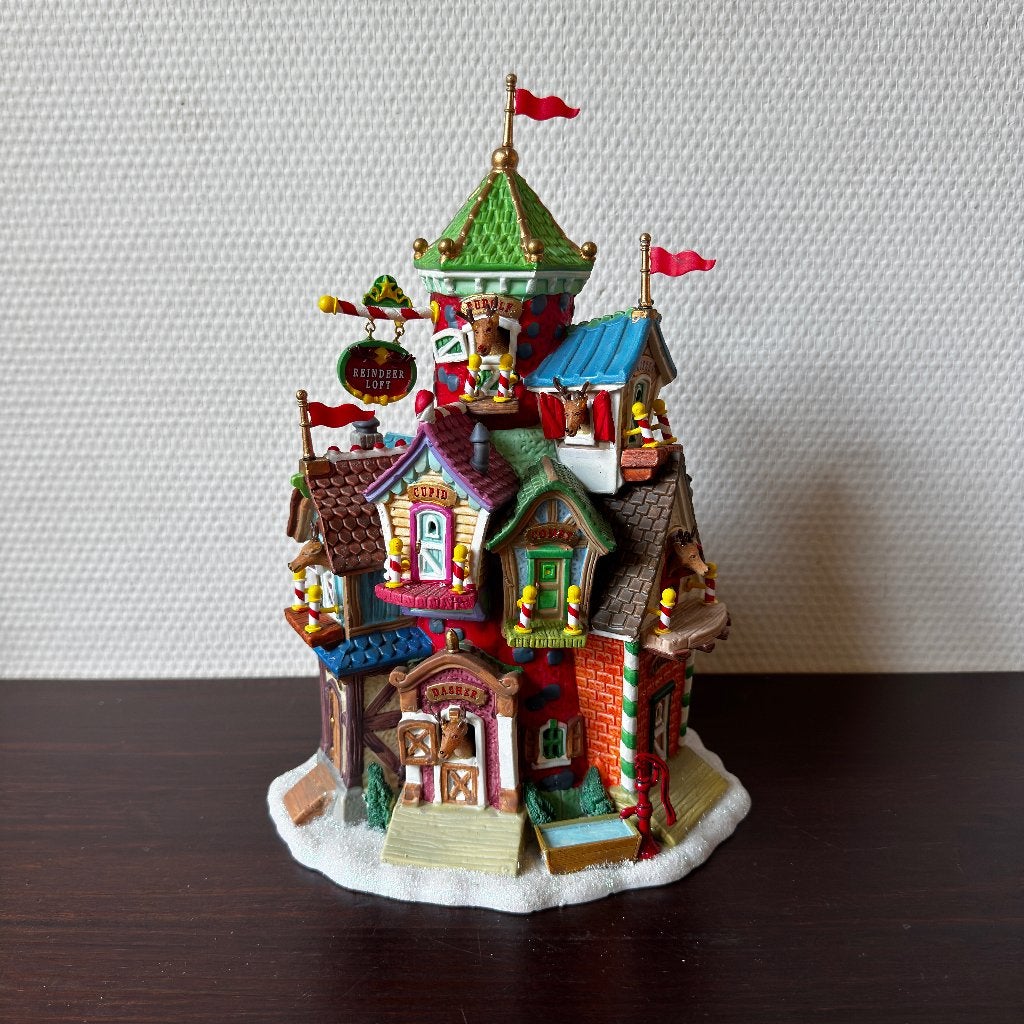 Lemax Reindeer Loft, Rendieren Huisje, Santa's Wonderland, Ophalen of Verzenden, Gebruikt