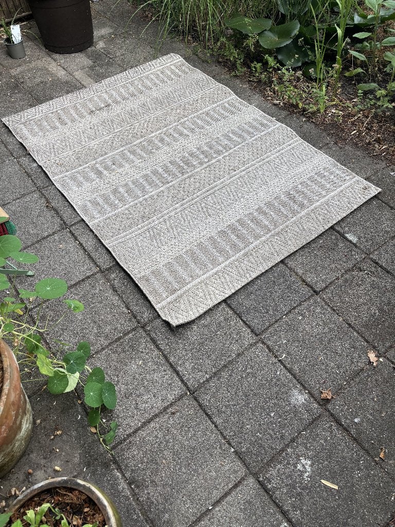 Buitenkleed - Beige, Ophalen, Gebruikt, 100 tot 150 cm, Beige