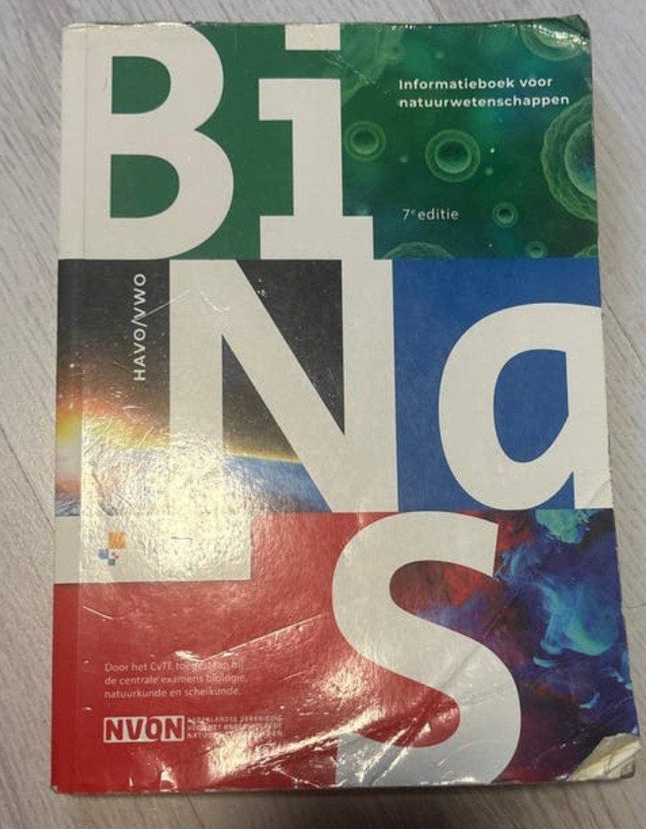 Gevraagd Binas 7e editie havo/vwo, Ophalen