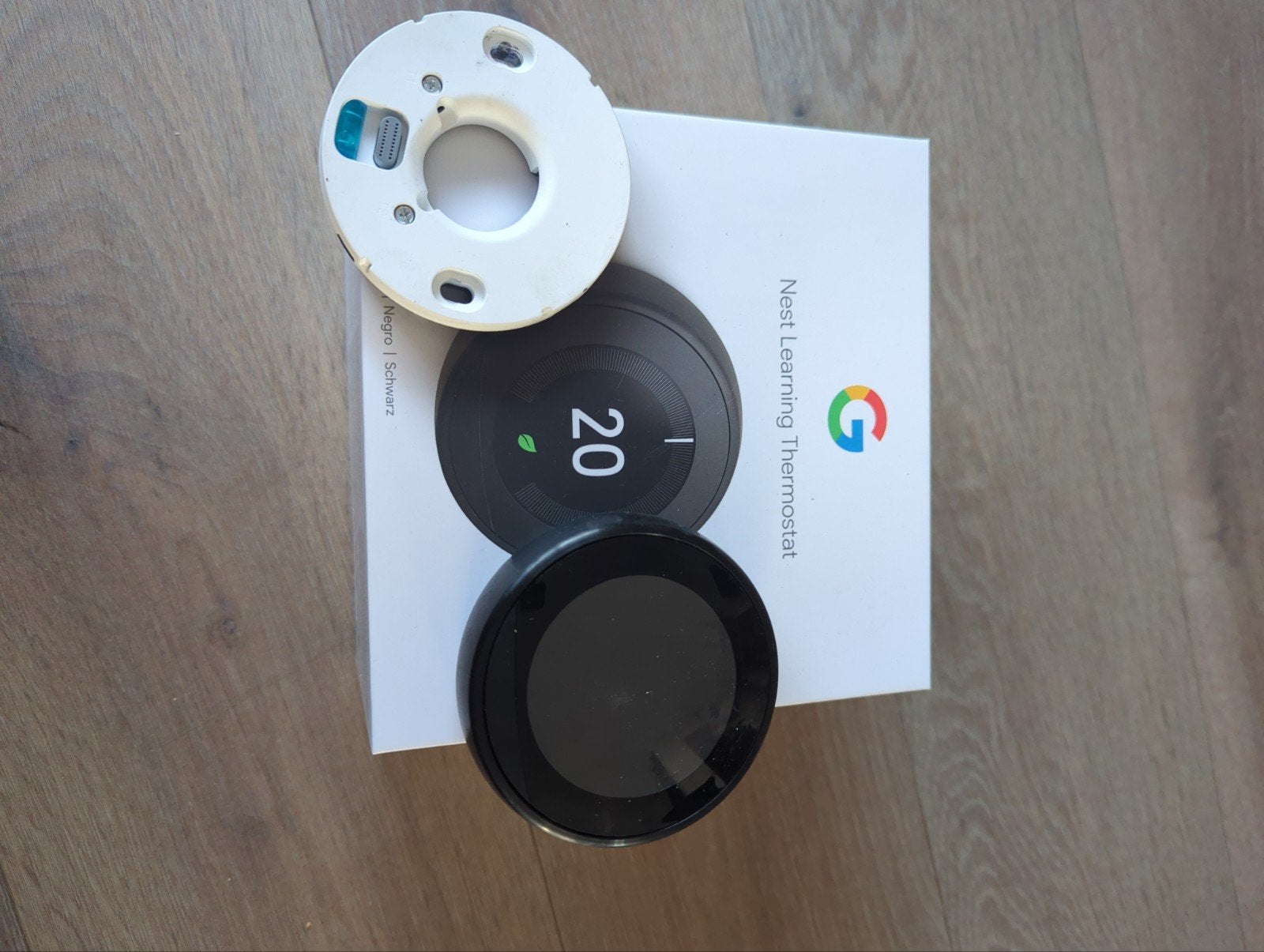 Google Nest Learning Thermostat 3e Generatie Zwart, Ophalen of Verzenden, Slimme thermostaat, Zo goed als nieuw