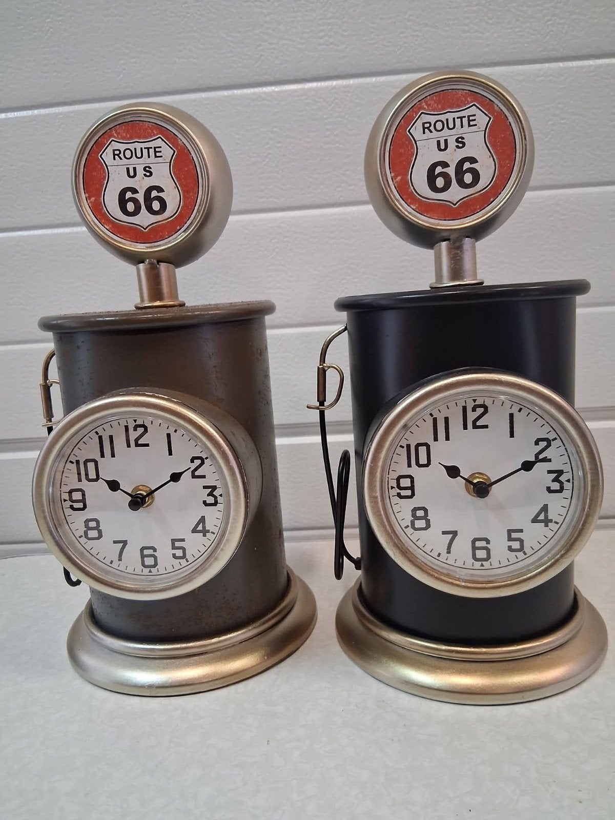 Tafelklok benzinepomp route 66, Ophalen of Verzenden, Nieuw, Wandklok