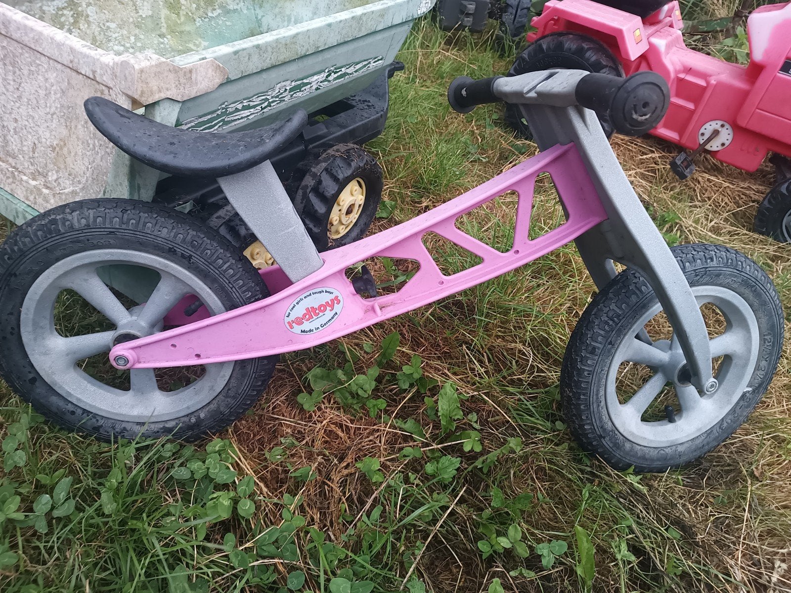 Roze loopfiets van Redtoys, Made in Germany, Ophalen, Gebruikt, Loopfiets