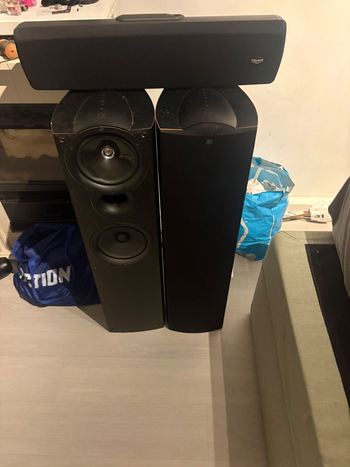 KEF Q5 Vloerstaande Luidsprekers & Klipsch Surround Set, 150 watt of meer, Gebruikt, Ophalen of Verzenden, Surroundset
