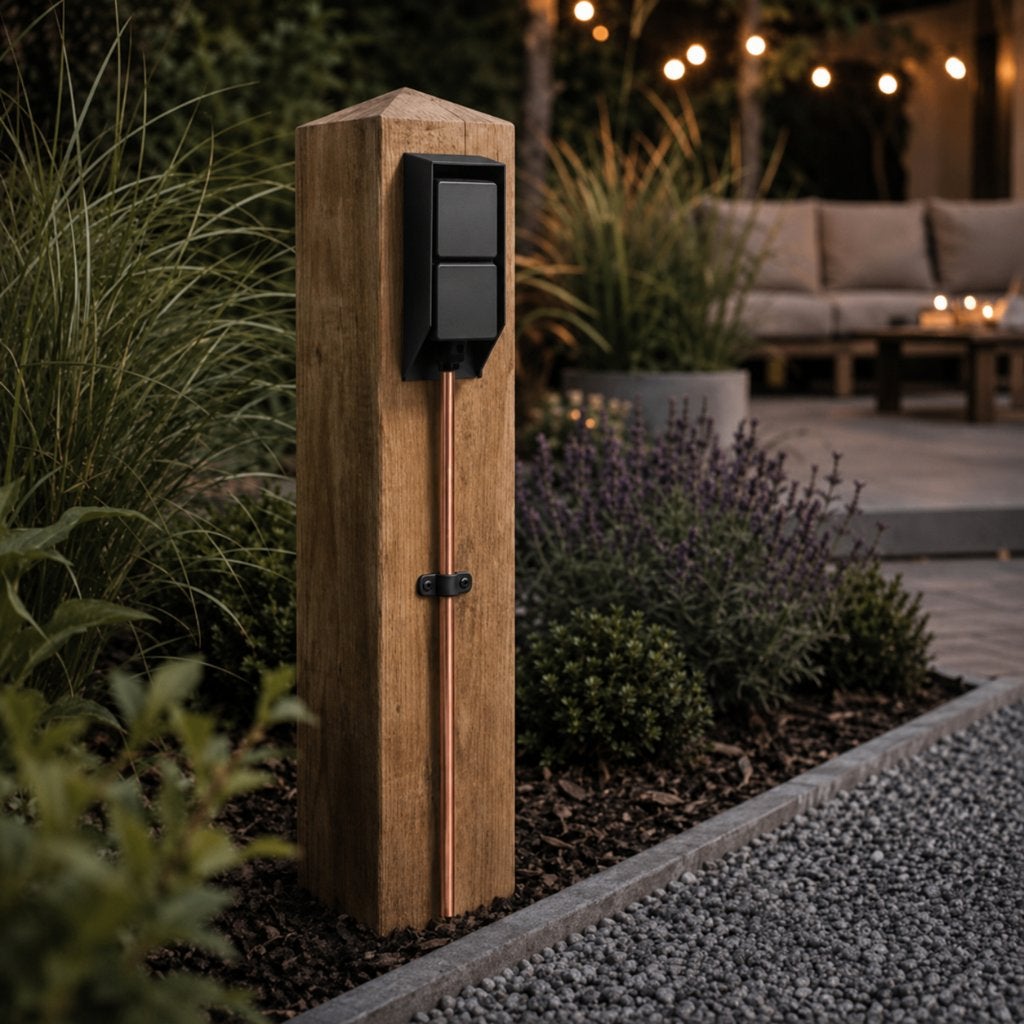 Douglas Houten Stroompaal - Oplaadpaal Electrische Fiets, Ophalen, Minder dan 50 watt, Overige typen, Nieuw