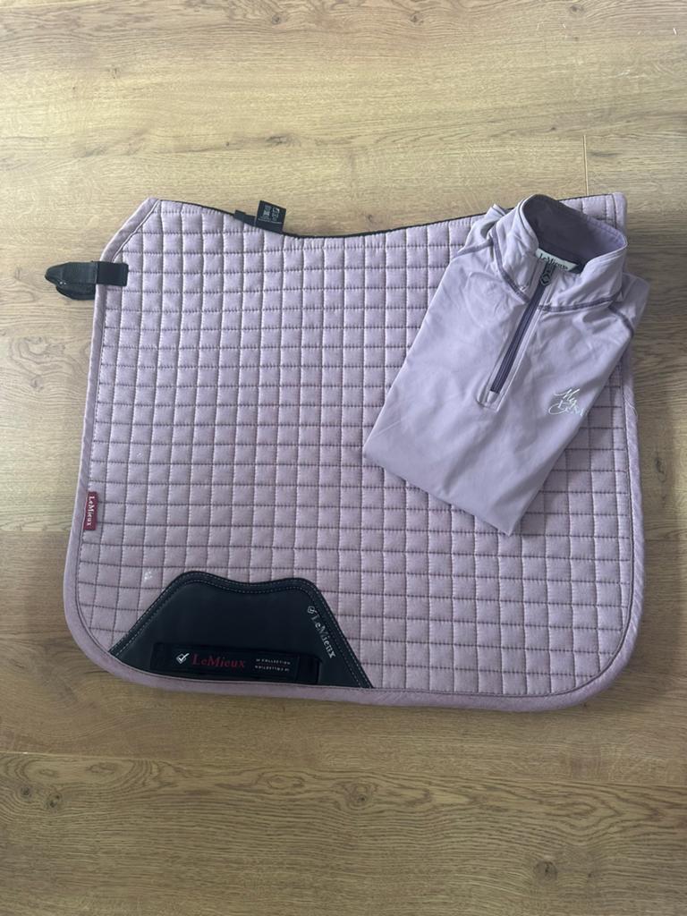 Lemieux dekje maat L + baselayer maat 36/ UK 8, Dieren en Toebehoren, Full (L), Ophalen of Verzenden, Zo goed als nieuw, Dressuurdekje