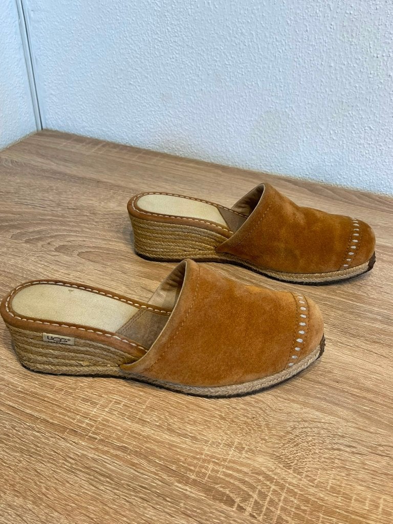 UGG Anises Muiltjes / Clogs Cognac Suède Maat 39, UGG, Bruin, Ugg, Ugg