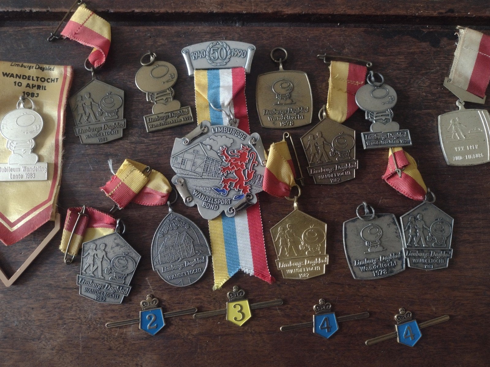 Diverse medailles Limburgse Wandelsport Bond,, Ophalen of Verzenden
