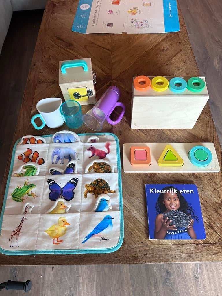 Speelset Lovevery maand 19/20/21, Kinderen en Baby's, Speelgoed | Educatief en Creatief, Ophalen of Verzenden, Zo goed als nieuw