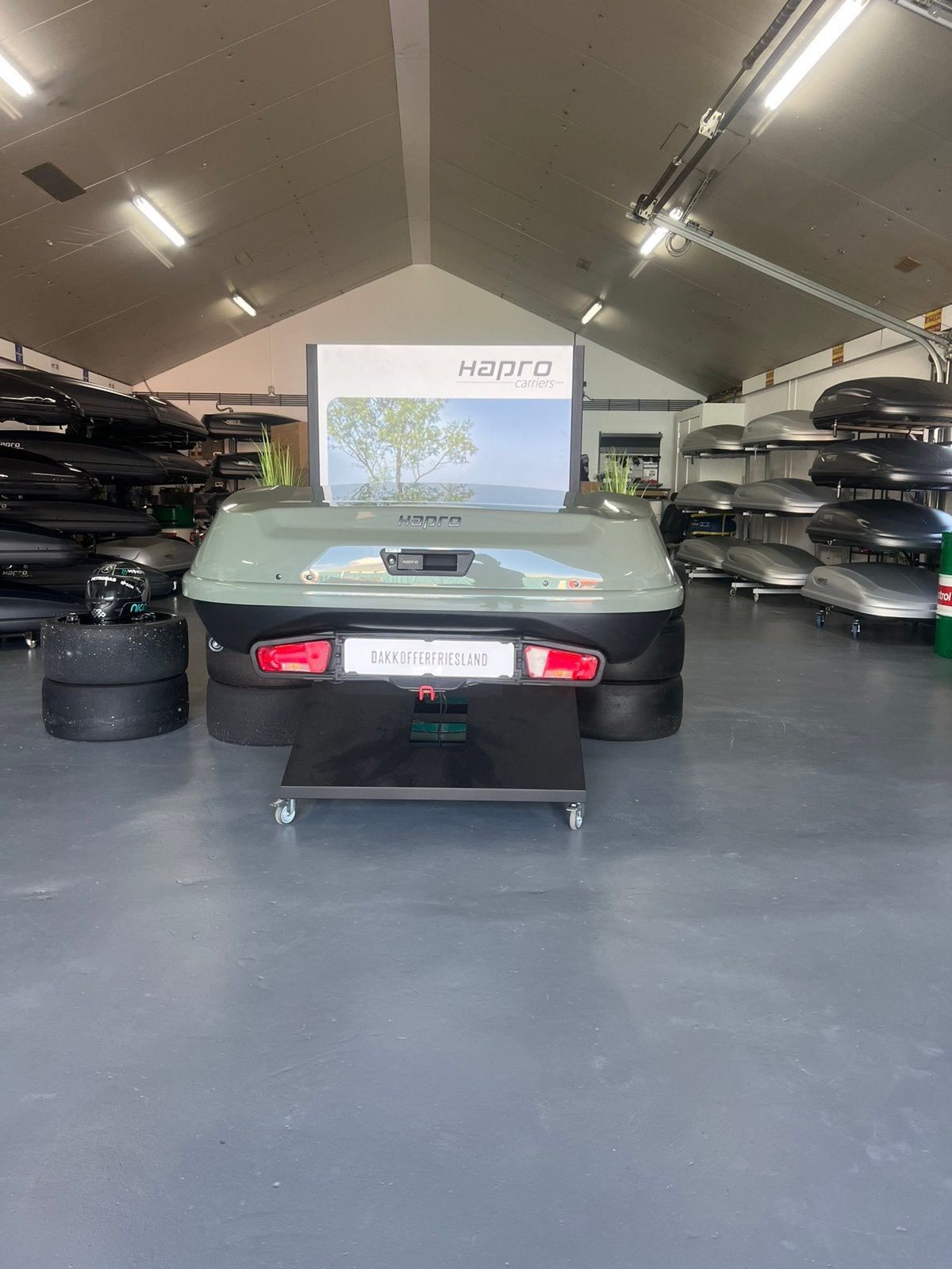 Hapro Boxer L 420 liter sage green, Ophalen, Nieuw, Hapro, Hapro