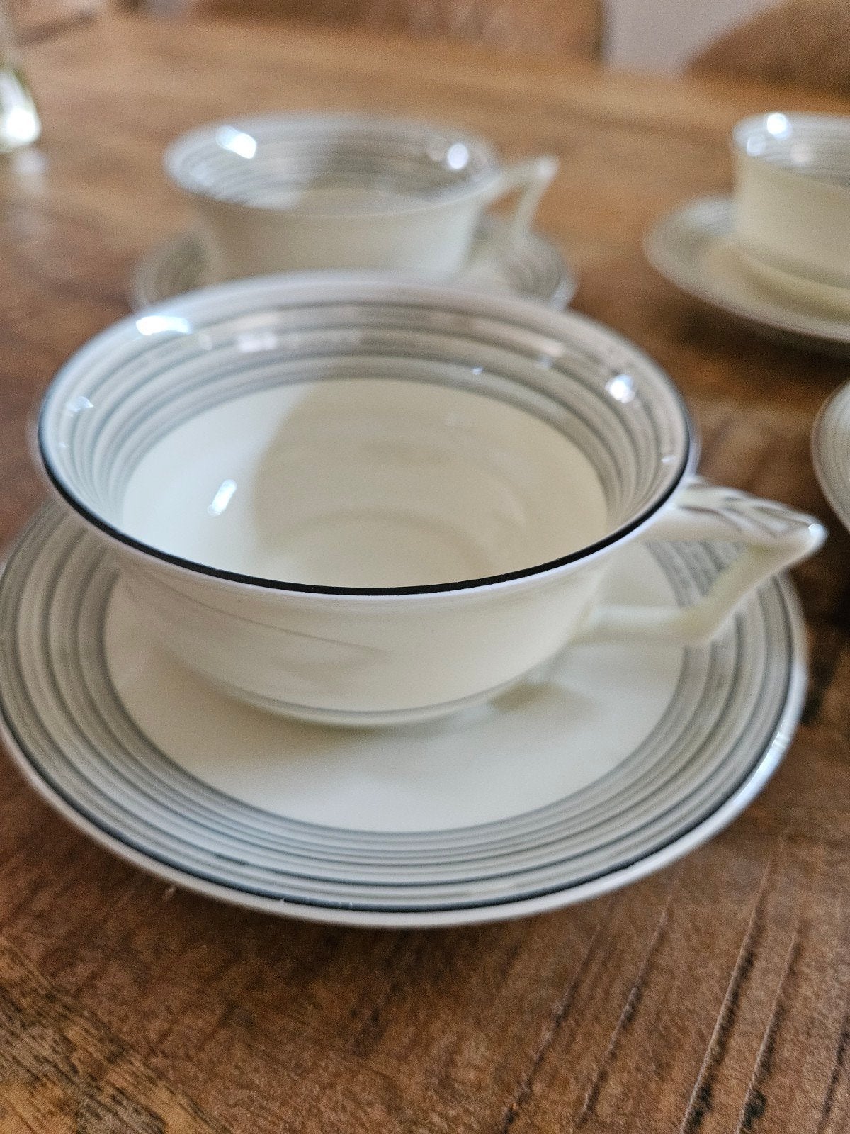 Cambridge Ivory Kop en Schotel Set - Vintage Servies, Ophalen