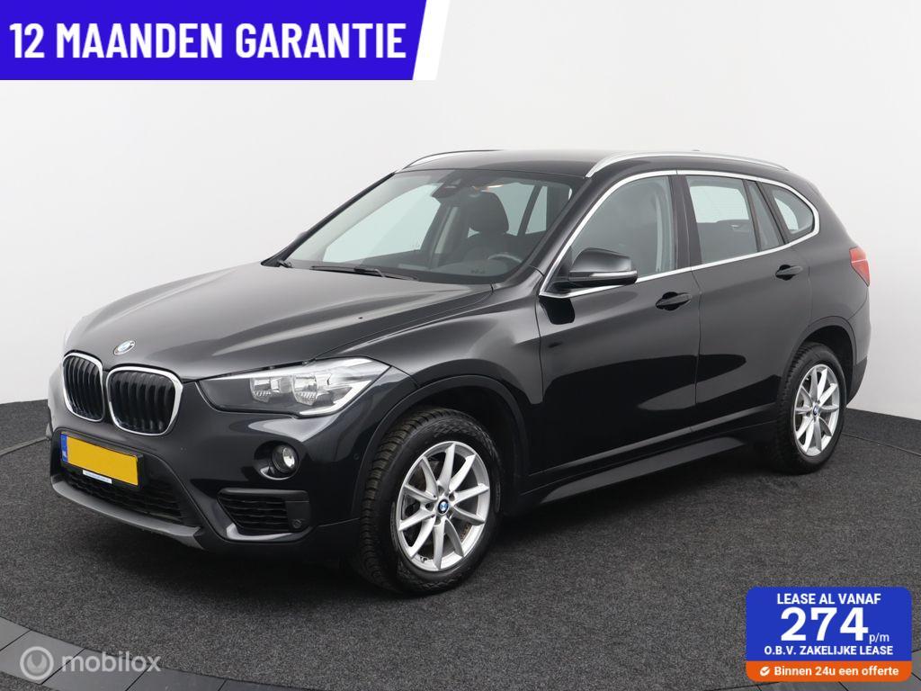 BMW X1 sDrive18i Automaat Cruise Dealer onderhouden 1ste eig, Auto's, Gebruikt, Euro 6, Zwart, Origineel Nederlands
