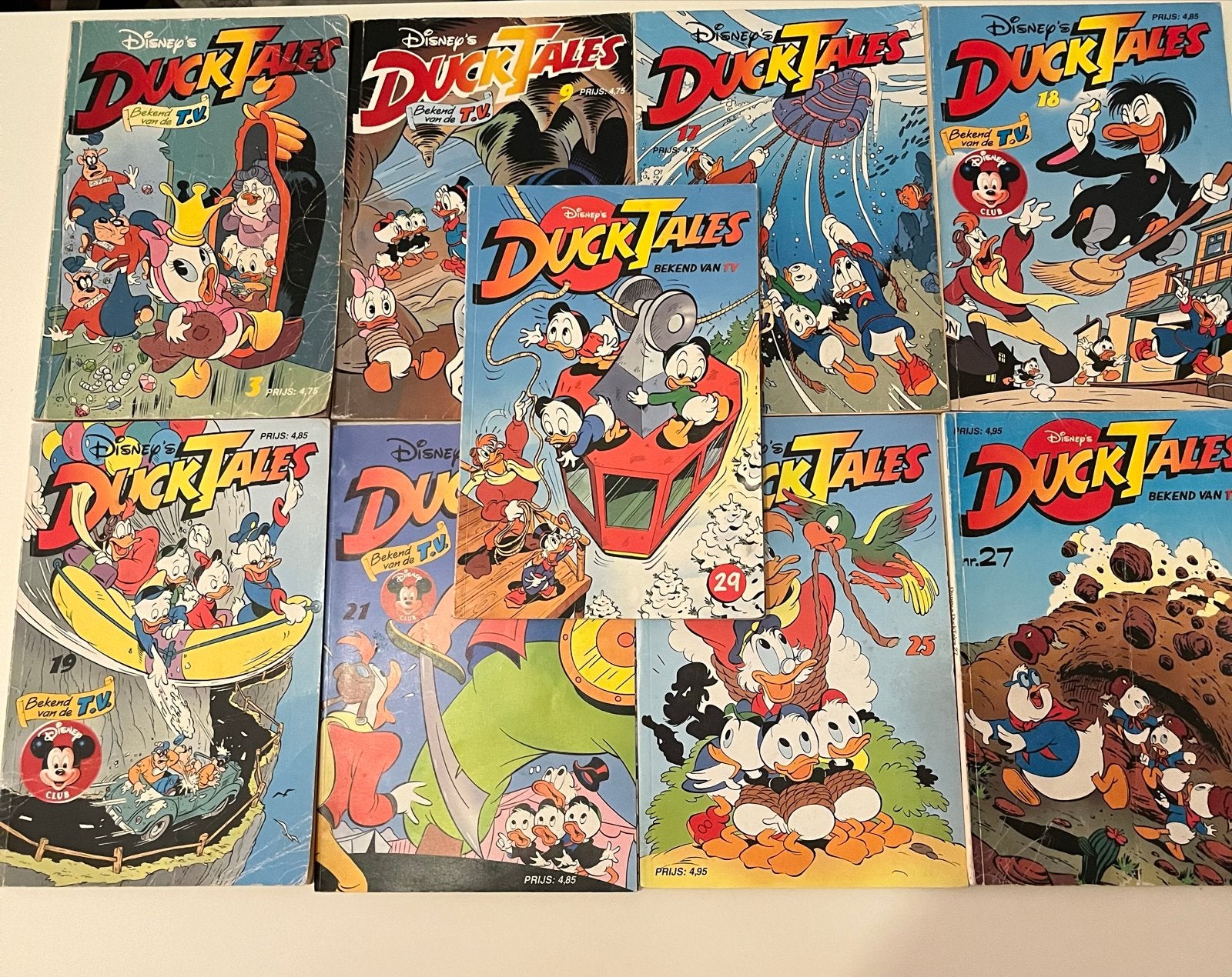 9 stuks Disney's DuckTales Stripboeken -, Boeken, Stripboeken, Complete serie of reeks, Verzenden, Gelezen