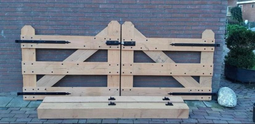 Landhekken douglas, Ophalen, Met poort, Nieuw, Tuinhek