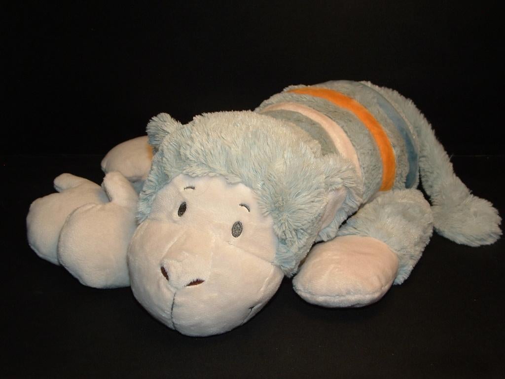 HAPPY HORSE AAP MONKEY COMFY NR2 PLUCHE WOLLIG GRIJSBLAUW, Kinderen en Baby's, Speelgoed | Knuffels en Pluche, Nieuw, Overige typen
