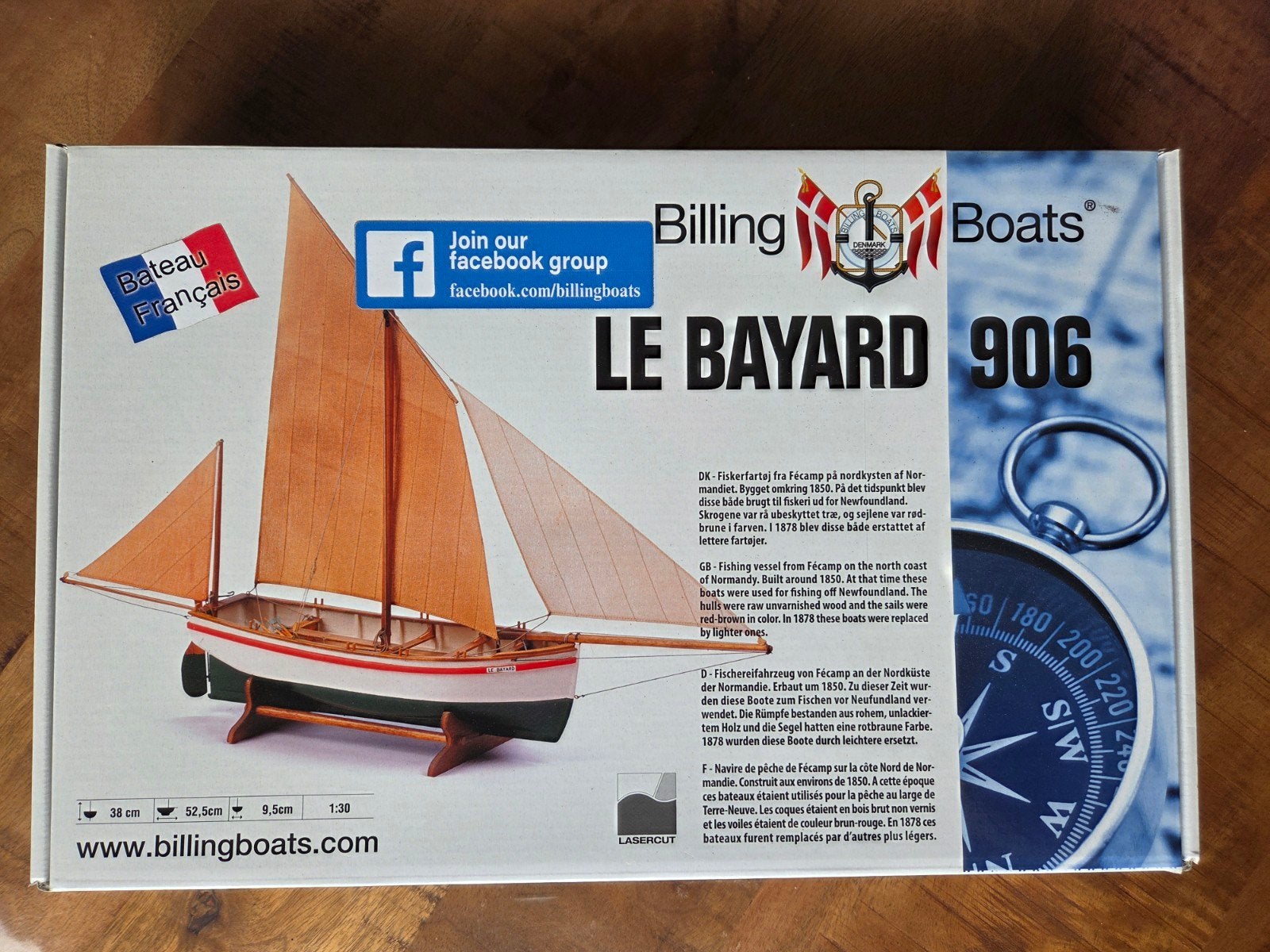 Billing Boats Le Bayard 906 Houten Modelbouwschip Kit, Ophalen of Verzenden, Nieuw, 1:32 tot 1:50, Overige merken
