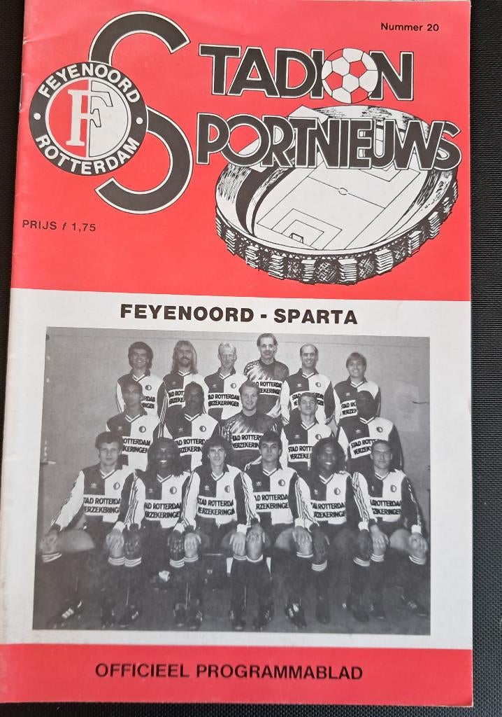 Feyenoord - Sparta 1991/1992 KNVB Beker, Verzamelen, Ophalen of Verzenden, Zo goed als nieuw, Feyenoord, Boek of Tijdschrift