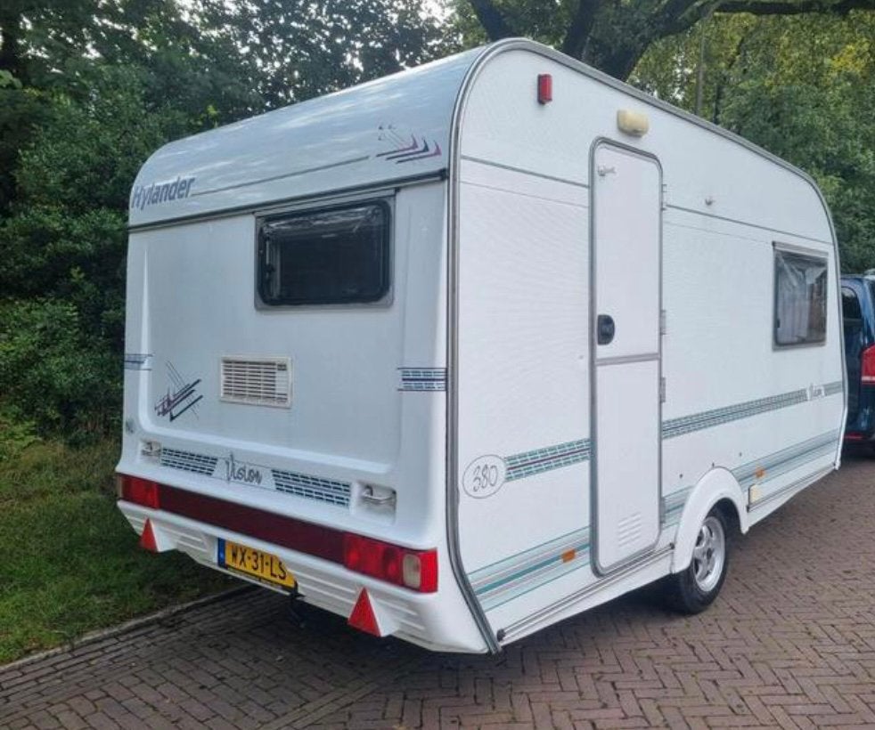 Te koop nette Hylander Vision 380, Caravans en Kamperen, 750 - 1000 kg, Particulier, Overige, Tot 4 meter