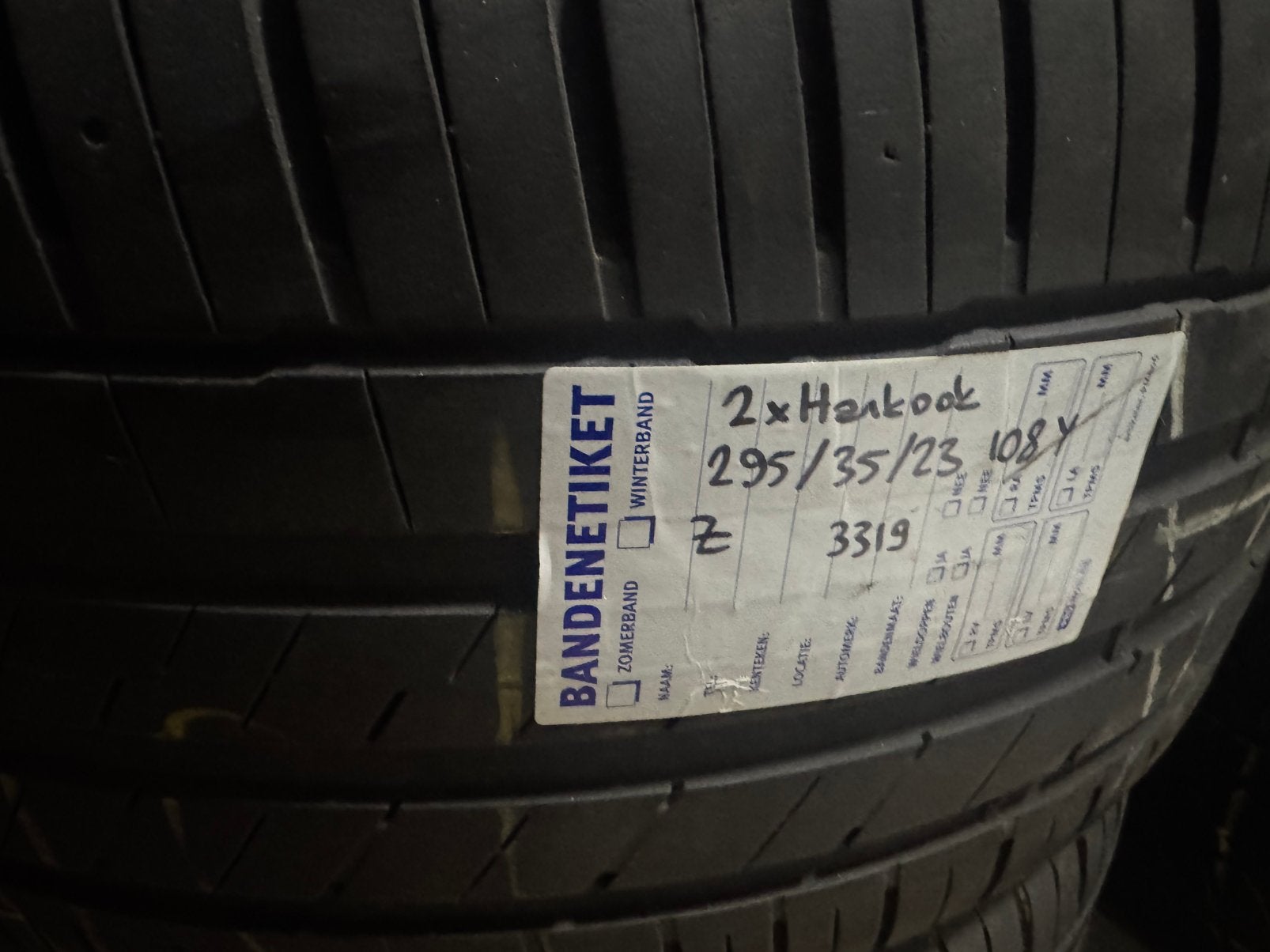 2x Hankook Ventus S1 EVO3 Zomerbanden 295/35/23 108Y XL, 295 mm, Overige maten, Ophalen of Verzenden, Band(en)
