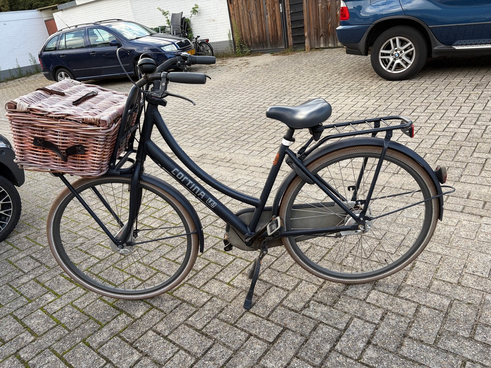Cortina U4 Transportfiets Dames - 3 versnellingen 28 inch, Gebruikt, 47 tot 50 cm, Versnellingen, Schijfrem