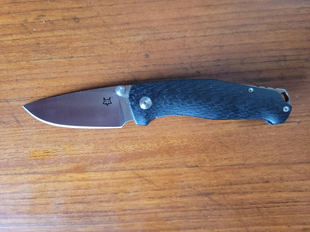 Fox TUR FX-528 Elmax / Carbon fiber zakmes, Ophalen of Verzenden